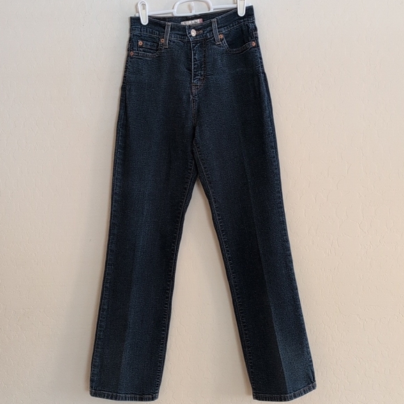 Levi's 512 Perfectly Slimming Boot Cut Dark Blue Jeans - Size 4 - Picture 1 of 8
